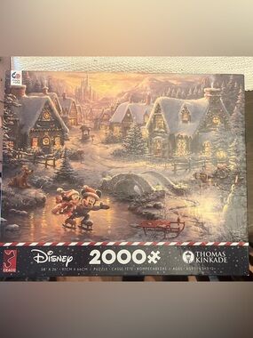 Thomas Kinkade Disney 2000-Piece Winter Village Puzzle - Multi-Color